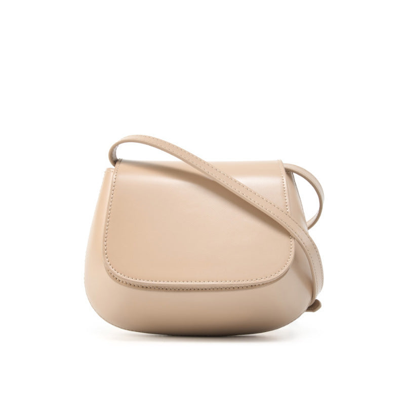 Genuine Leather Shoulder Crossbody Saddle Bag