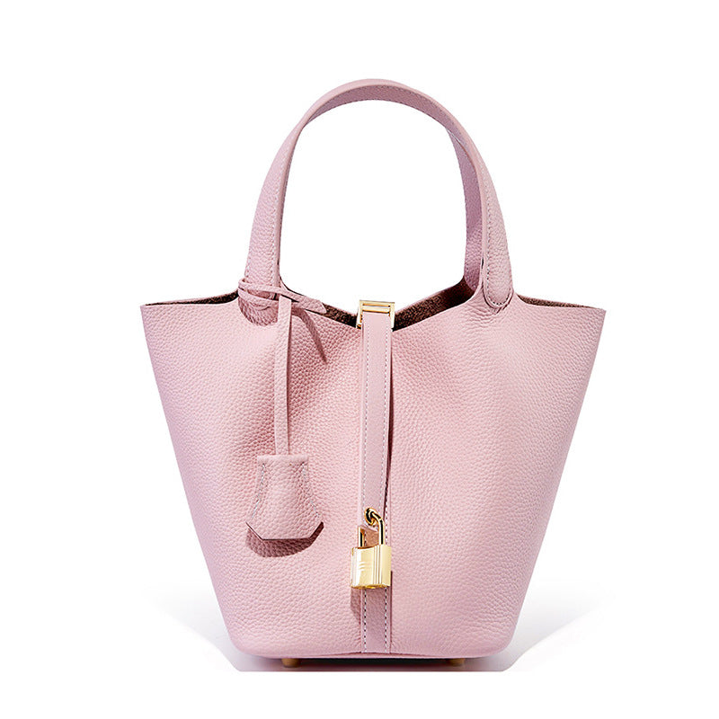 Premium Leather Bucket Handbag
