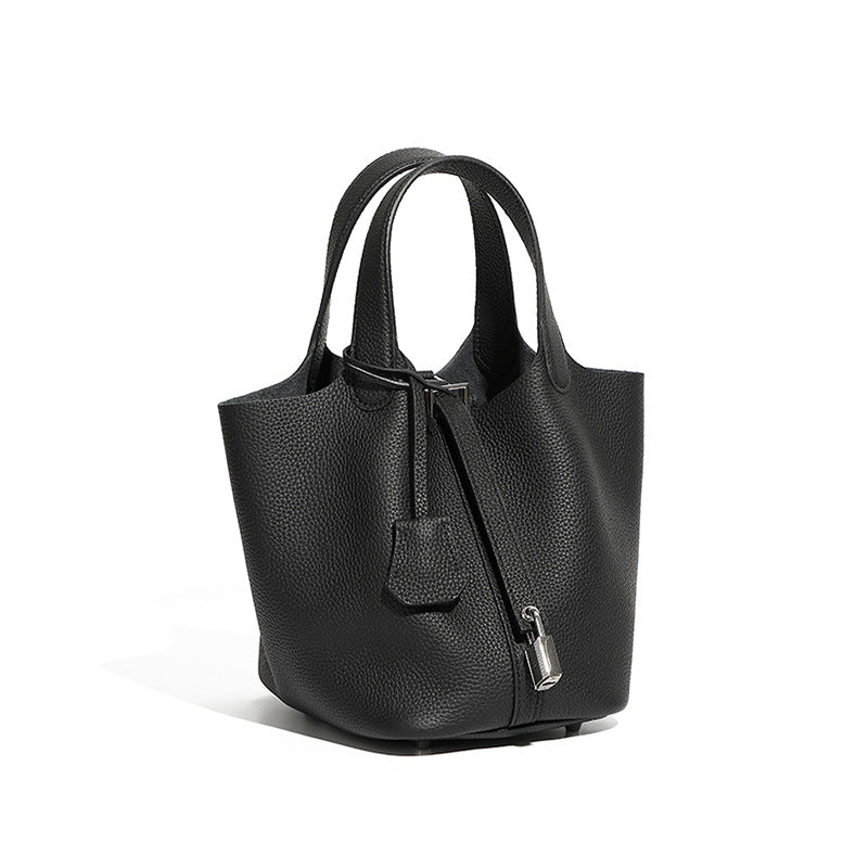 Premium Leather Bucket Handbag