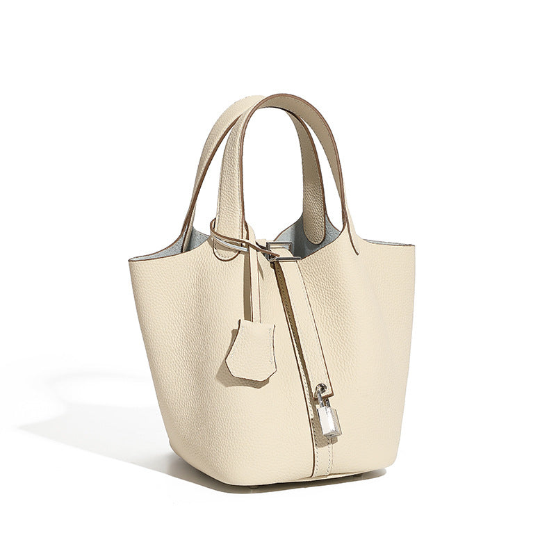 Premium Leather Bucket Handbag