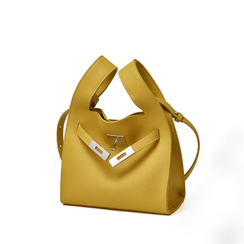 Genuine Leather Fashionable Shoulder Crossbody Handbag