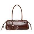 Vintage Shoulder Baguette Bag With Top Handle