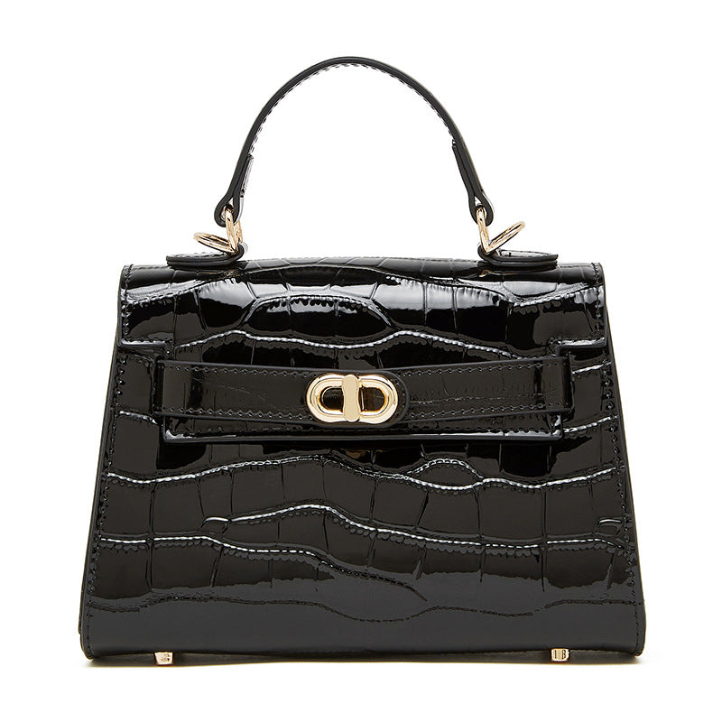 Genuine Leather Shoulder Crossbody Handbag Kelly Bag