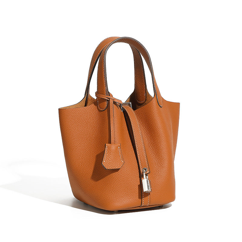 Premium Leather Bucket Handbag
