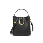 Genuine Leather Crossbody Handheld Bucket Bag