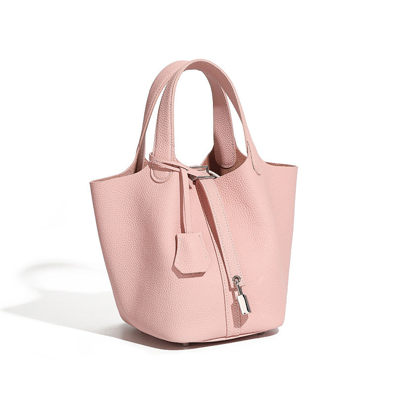 Premium Leather Bucket Handbag