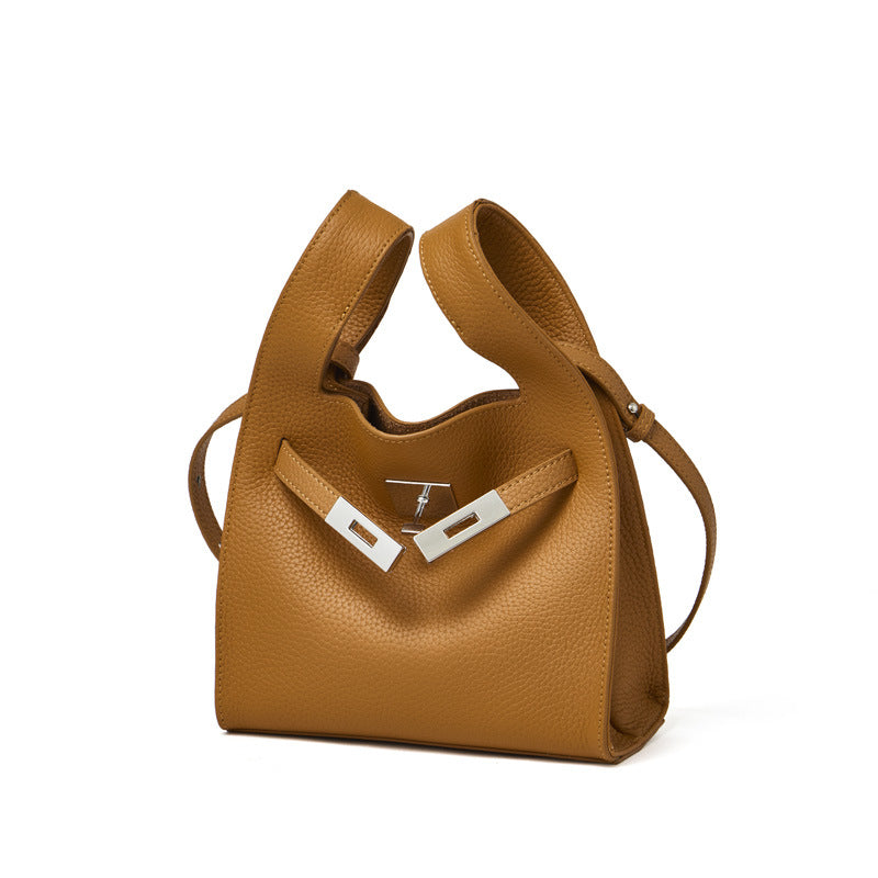 Genuine Leather Fashionable Shoulder Crossbody Handbag