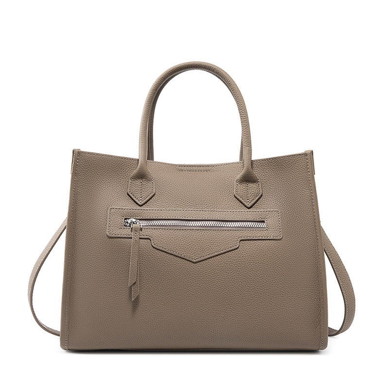 Genuine Leather Crossbody Handheld Briefcase