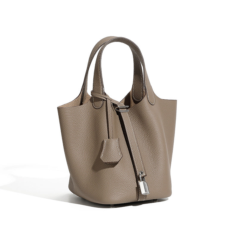 Premium Leather Bucket Handbag