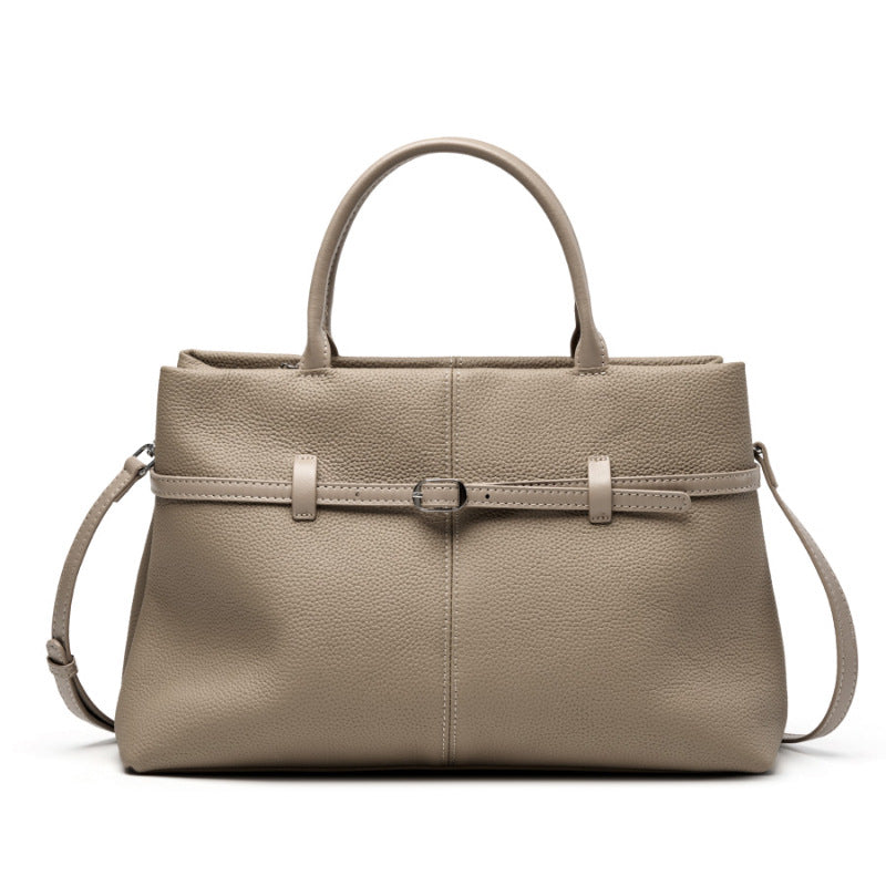 Commuter Shoulder Tote Bag With Top Handles