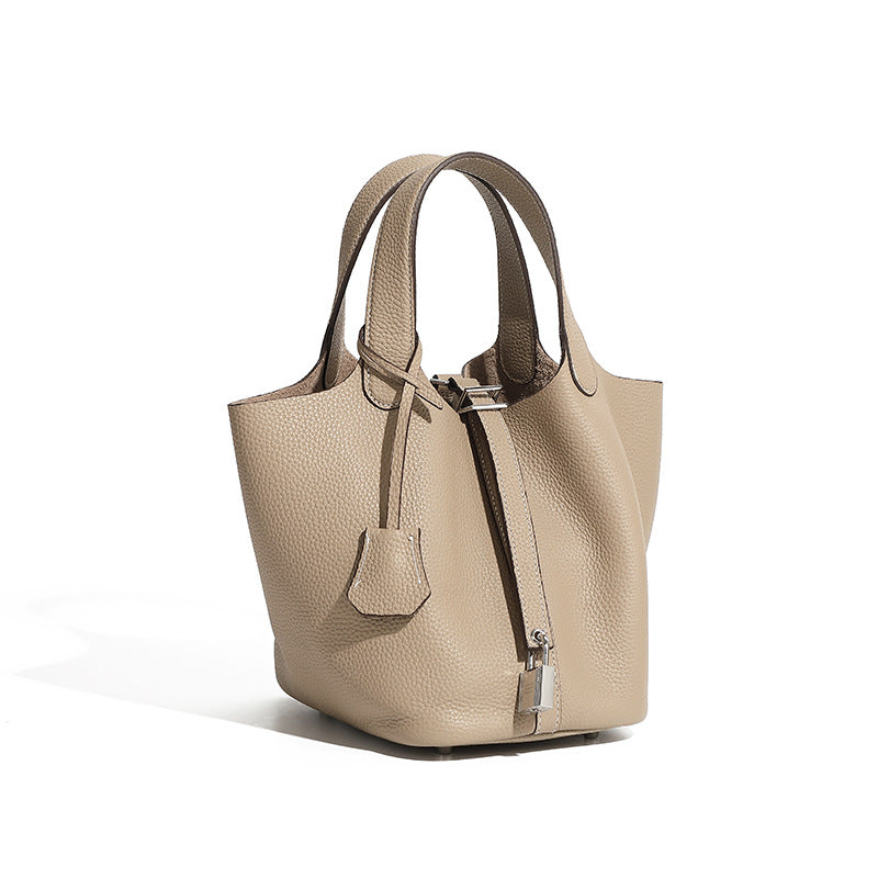 Premium Leather Bucket Handbag