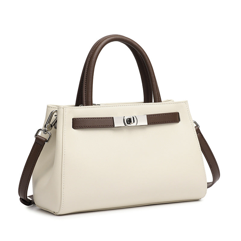 Genuine Leather Shoulder Crossbody Handbag Kelly Bag