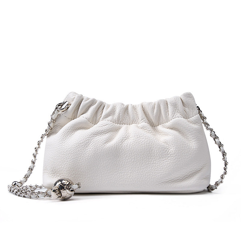 Elegant Cloud Pleated Crossbody Bag