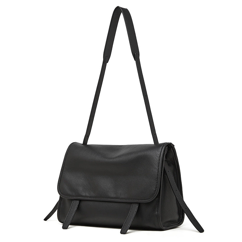Vintage Genuine Leather Shoulder Crossbody Tote Bag