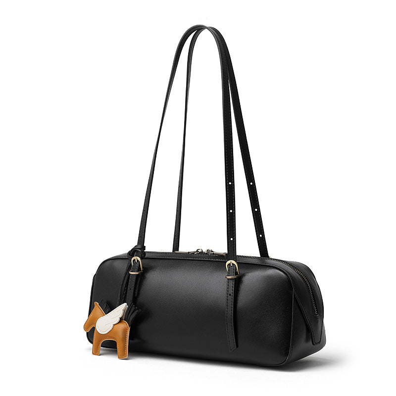Vintage Shoulder Bowling Bag With Top Handle