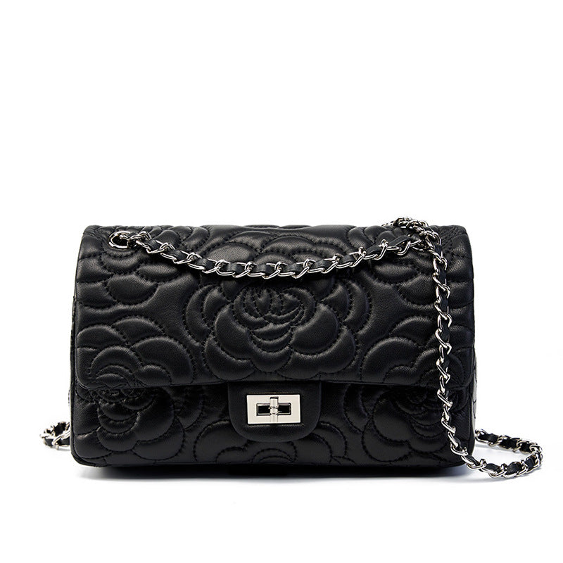 Tweed style Shoulder Crossbody Chain Bag