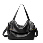 Western Style Genuine Leather Large Capacity Tote Bag