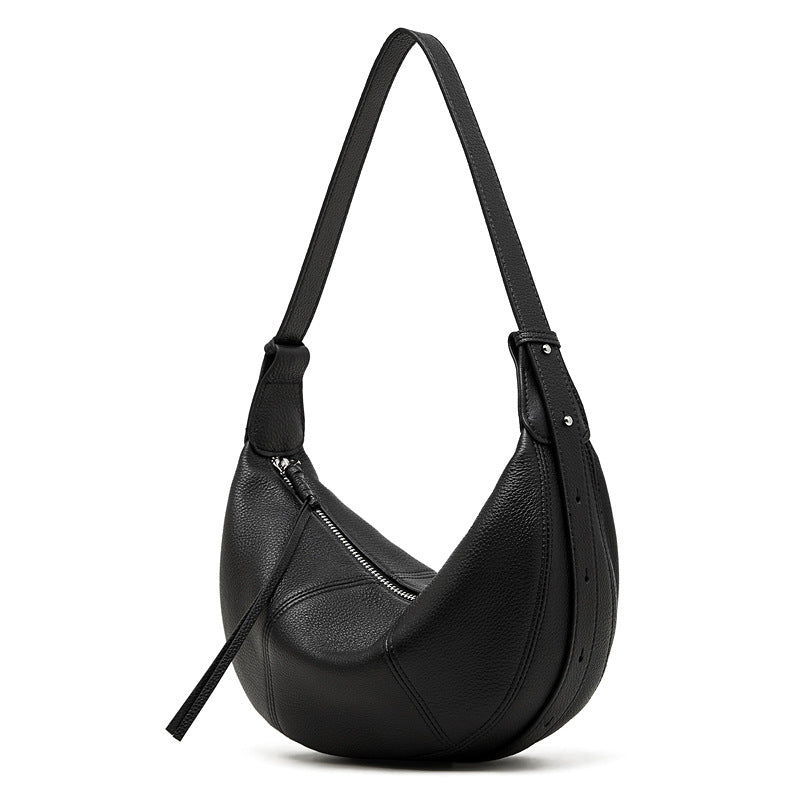 Commuter Genuine Leather Shoulder Crossbody Dumpling Bag
