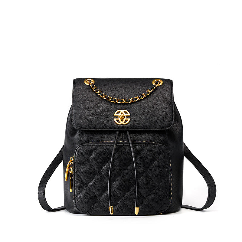 Genuine Leather Large Capacity Backpack