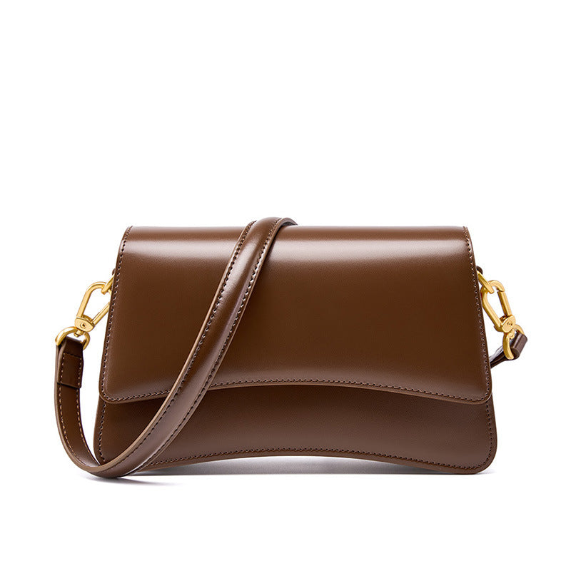 Premium Top Handle Crossbody Baguette Bag