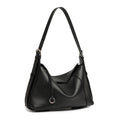 Genuine Leather Top-Handle Crossbody Tote Bag