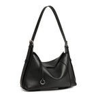 Genuine Leather Top-Handle Crossbody Tote Bag