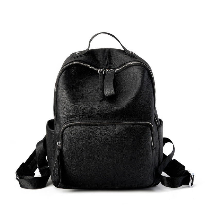 Large Capacity Genuine Leather Laptop Backpack