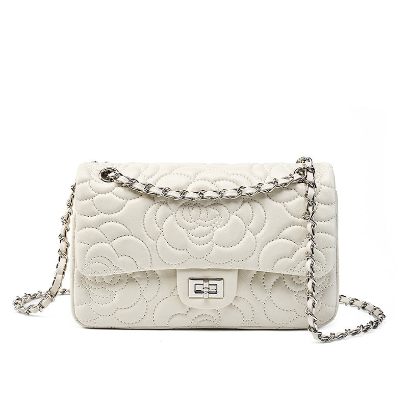 Tweed style Shoulder Crossbody Chain Bag
