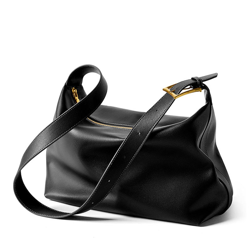 Genuine Leather Shoulder Crossbody Tote Bag