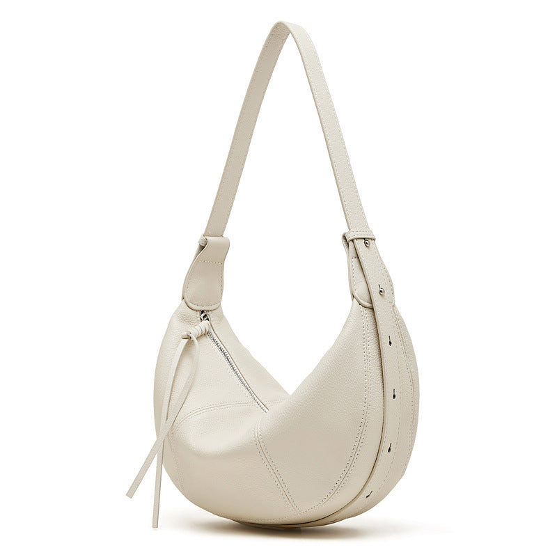 Commuter Genuine Leather Shoulder Crossbody Dumpling Bag