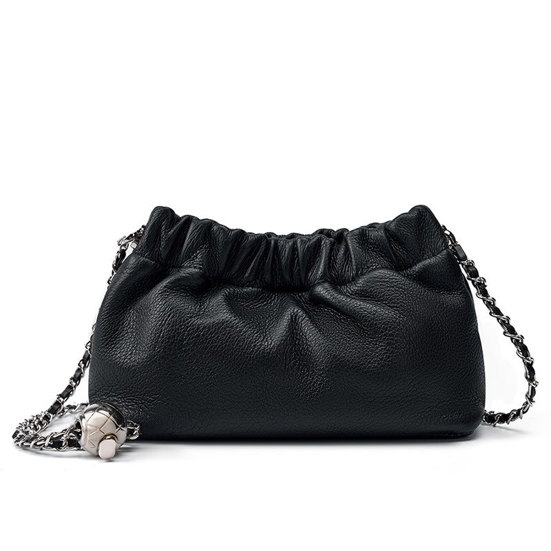 Vintage Shoulder Crossbody Cloud Pleated Bag