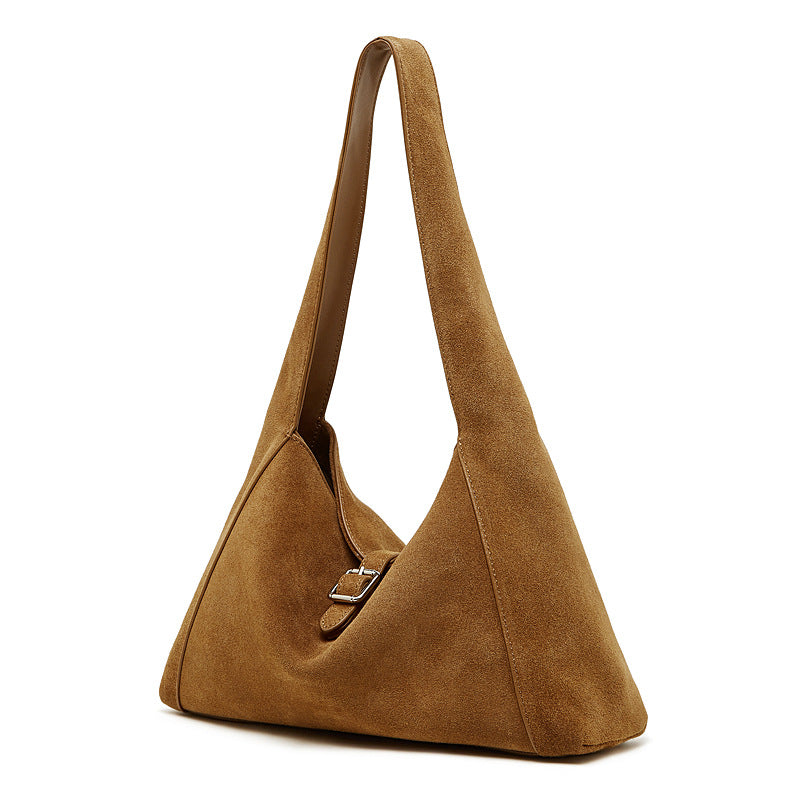 Genuine Leather Vintage Top-Handle Tote Bag
