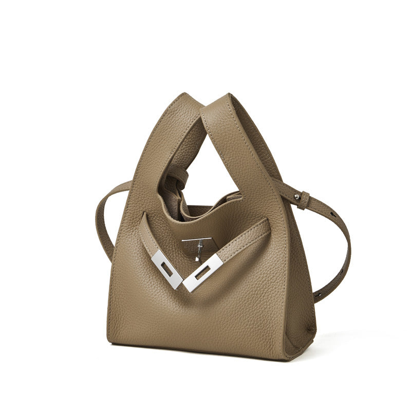 Genuine Leather Fashionable Shoulder Crossbody Handbag