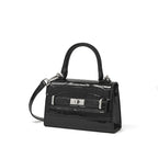 Stylish Kelly Bag With Top Handles And Shoulder Strap