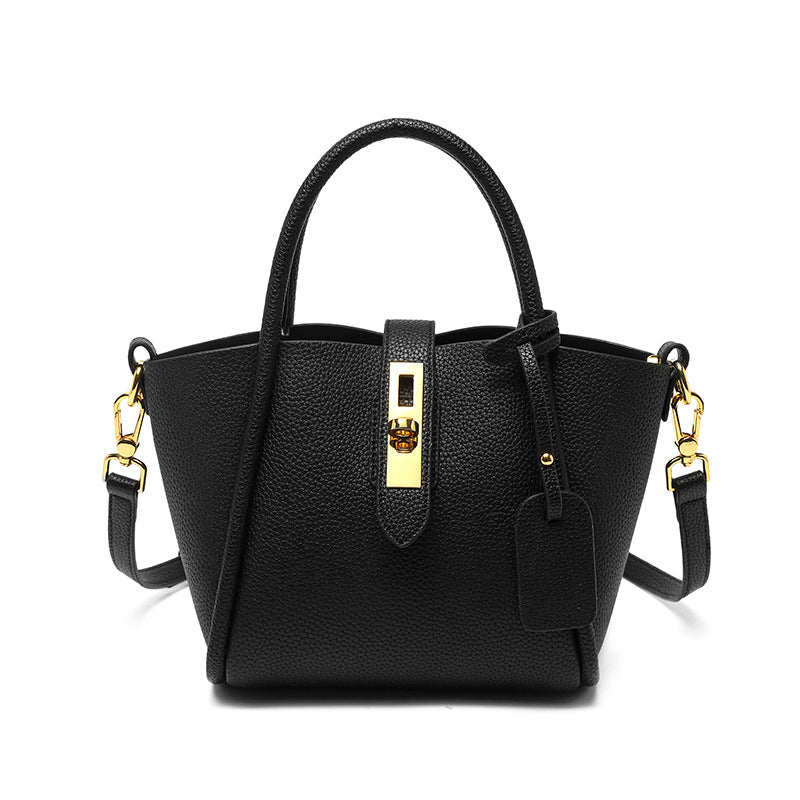 Vintage Top Handle Shoulder Crossbody Bucket Bag