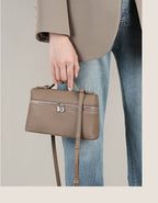 Vintage Genuine Leather Lunchbox Bag