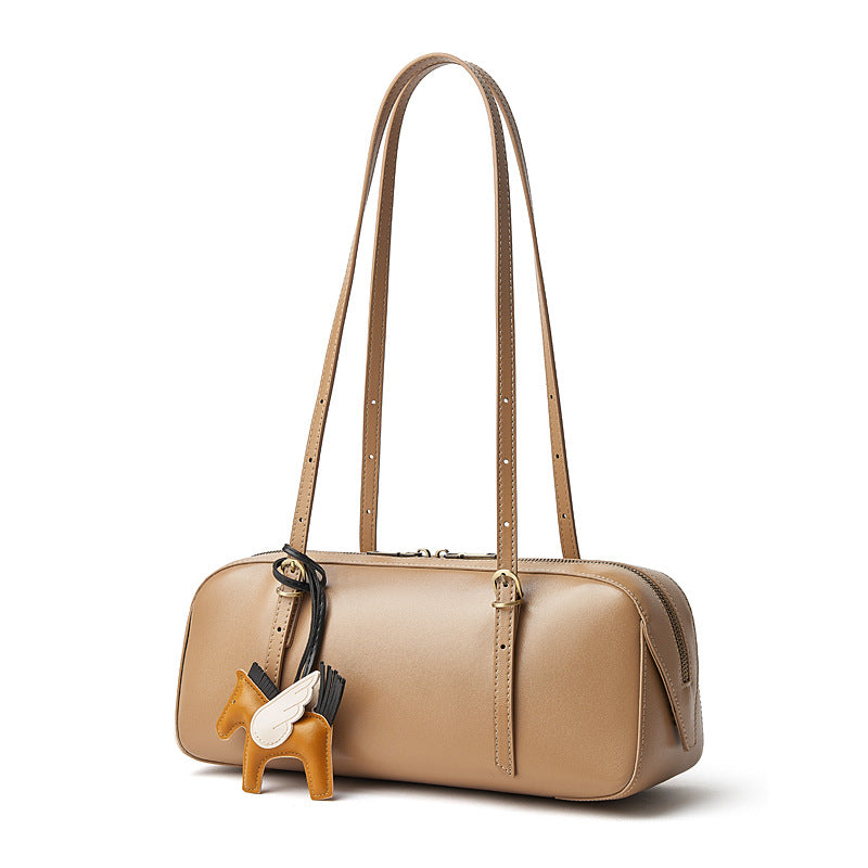 Vintage Shoulder Bowling Bag With Top Handle