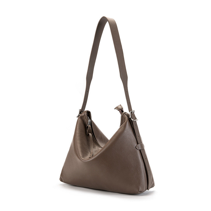 Vintage Genuine Leather Shoulder Crossbody Tote Bag