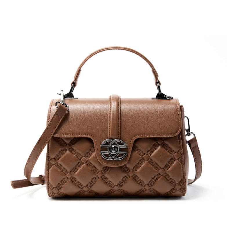 Elevated Top Handle Shoulder Crossbody Bag