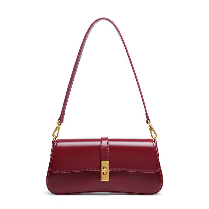 Elevated Shoulder Crossbody Baguette Bag