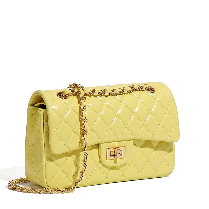 Fashionable Quilted Chain Shoulder Crossbody Bag