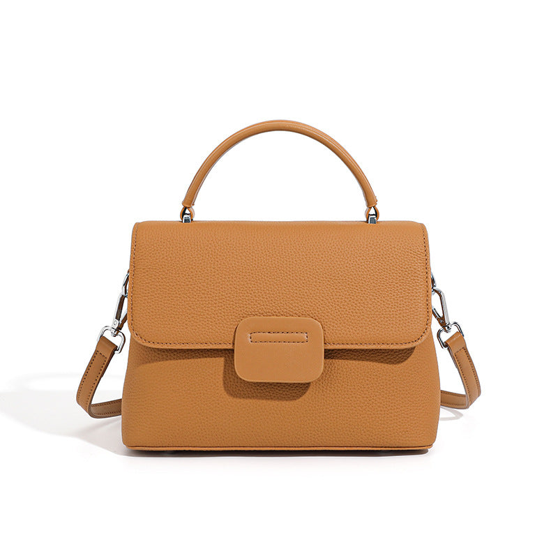 Genuine Leather Crossbody Handheld Shell Bag
