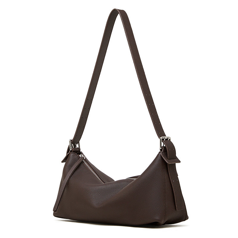 Genuine Leather Crossbody Tote Bag