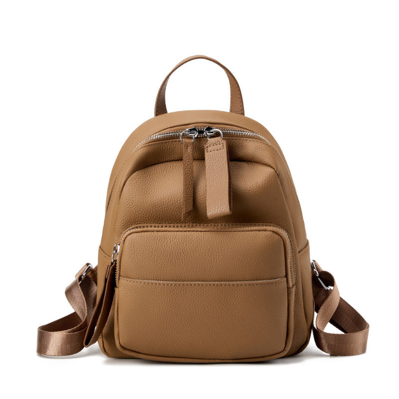 Genuine Leather Large Capacity Women's Backpack