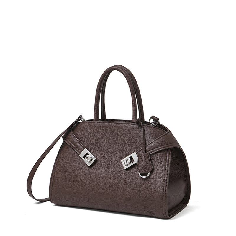 Large Capacity Top-Handle Crossbody Tote Bag