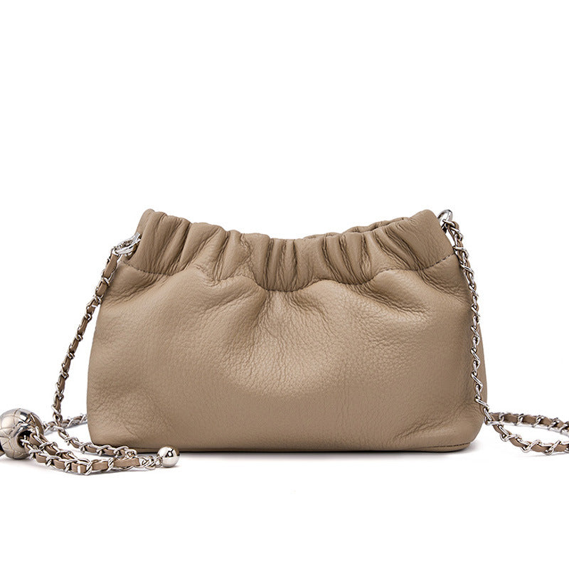 Vintage Shoulder Crossbody Cloud Pleated Bag