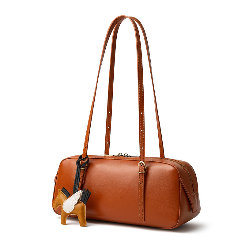 Vintage Shoulder Bowling Bag With Top Handle