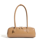 Korean Style Genuine Leather Shoulder Baguette Bag
