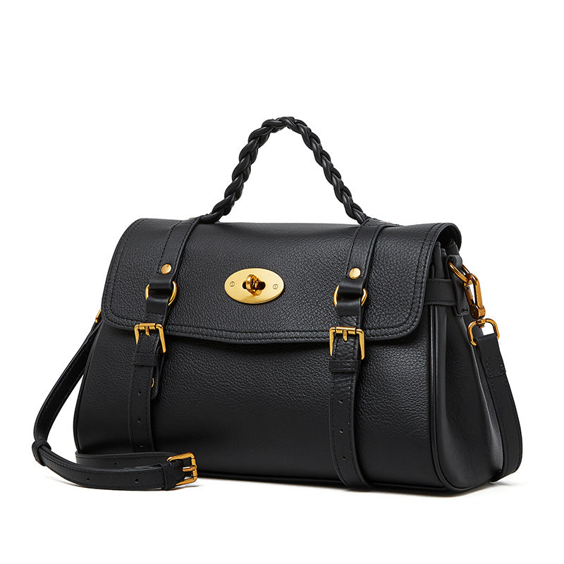 Genuine Leather Shoulder Crossbody Handbag Messenger Bag