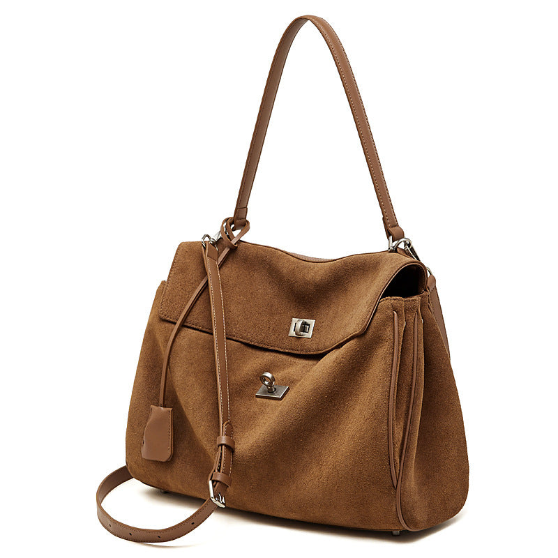 Luxury Genuine Leather Shoulder Crossbody Tote Handbag